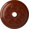 Ekena Millwork Spiral Ceiling Medallion (Fits Canopies up to 4"), Hand-Painted Firebrick, 25 1/4"OD x 4"ID x 2"P CM25SPFIF - alternate 1